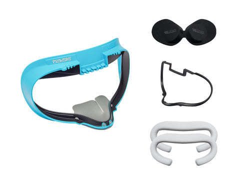 Facial Interface & Foam Replacement Set with Facial Interface Spacer for Meta/Oculus Quest 2 (Virtual Reality Oasis Edition)